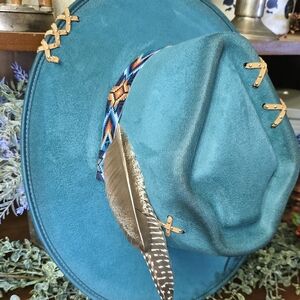 Hand Burned Rancher Hat